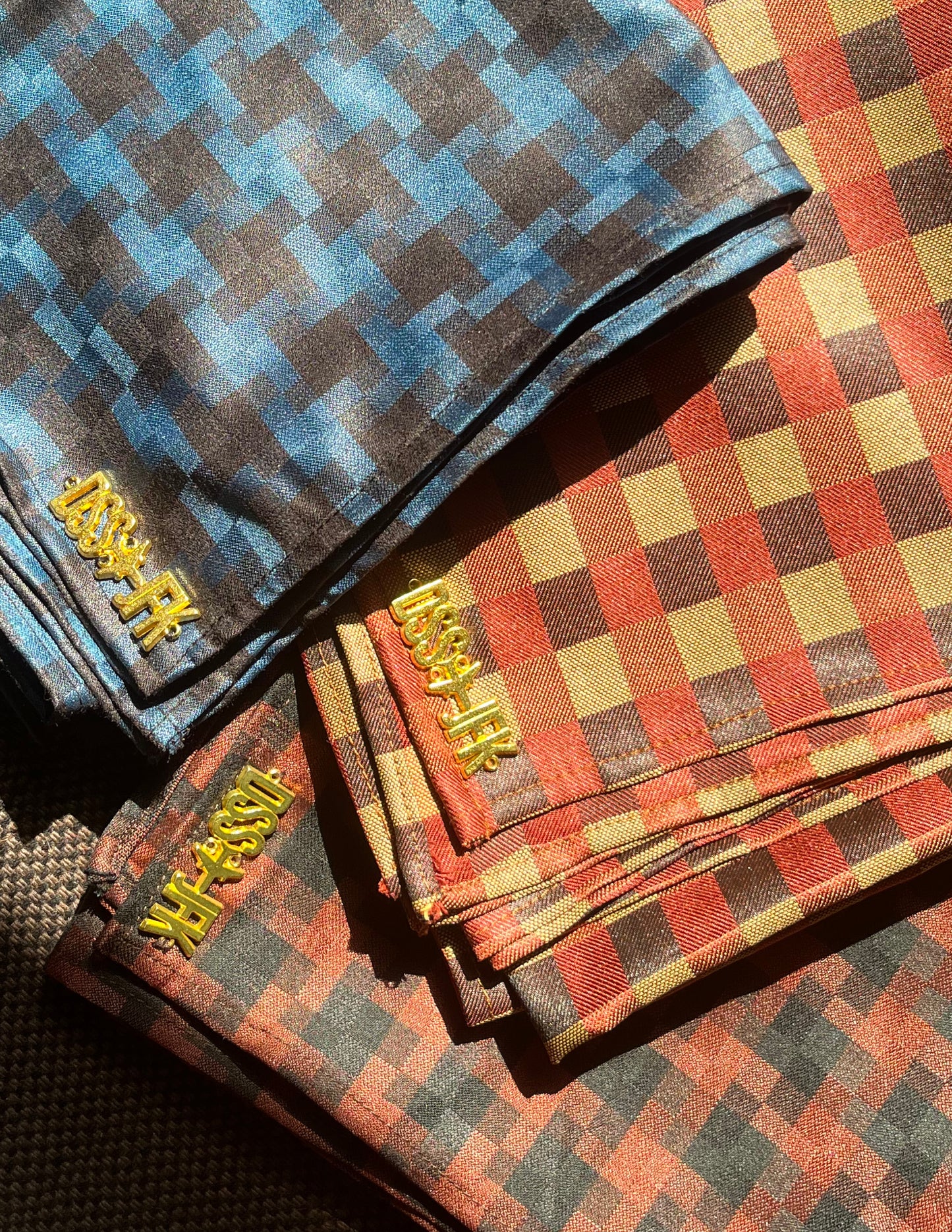 Carrè Houndstooth Fil-à-Fil Scarf - Burgundy