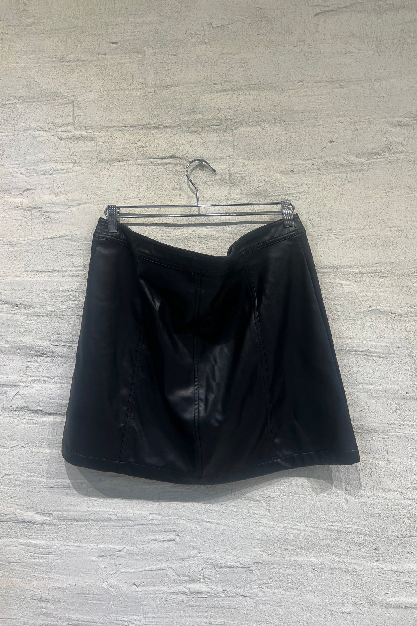 PU Leather Mini Skirt - Vintage /Used