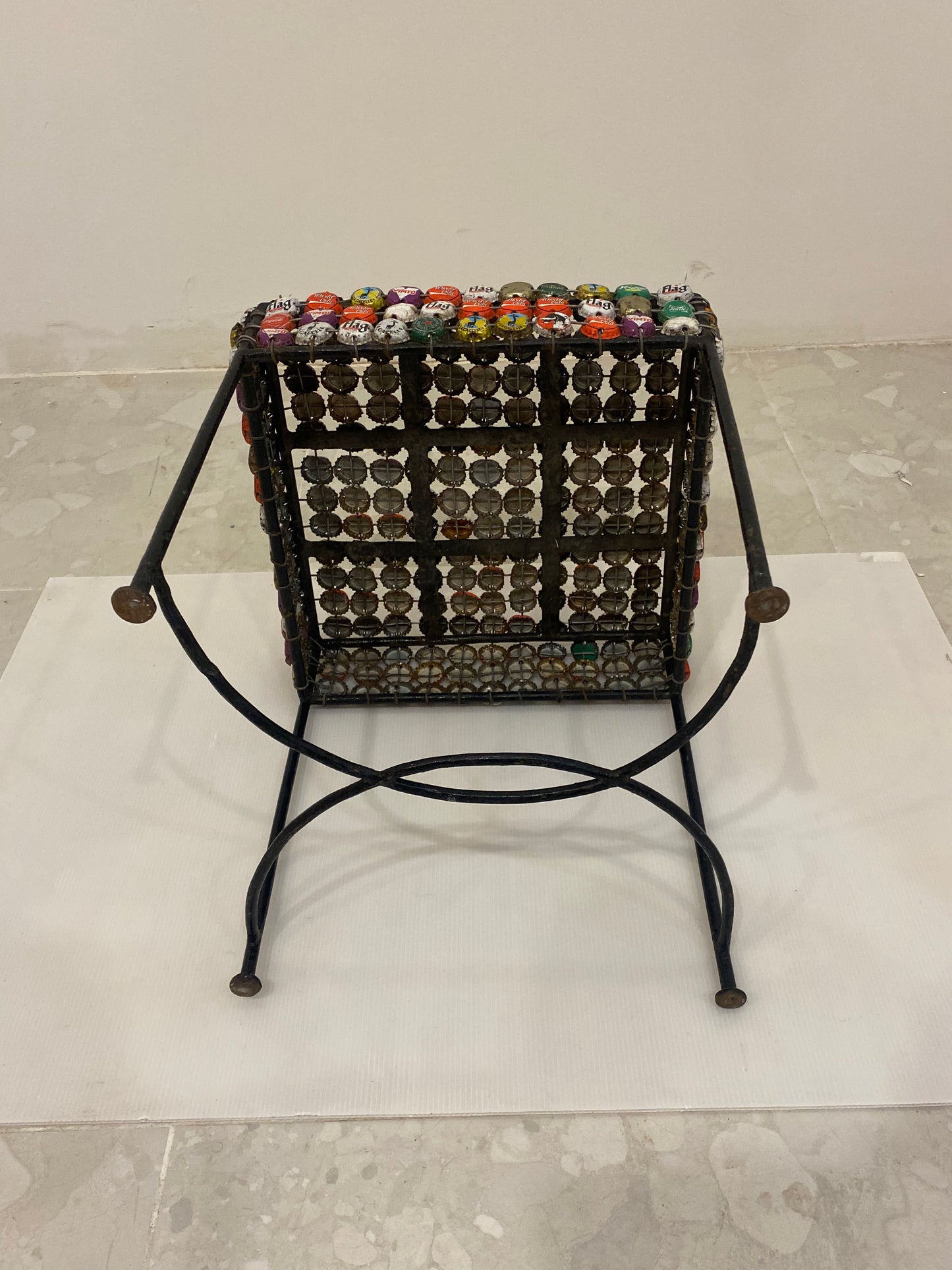 Abdul Bottle Cap End Table