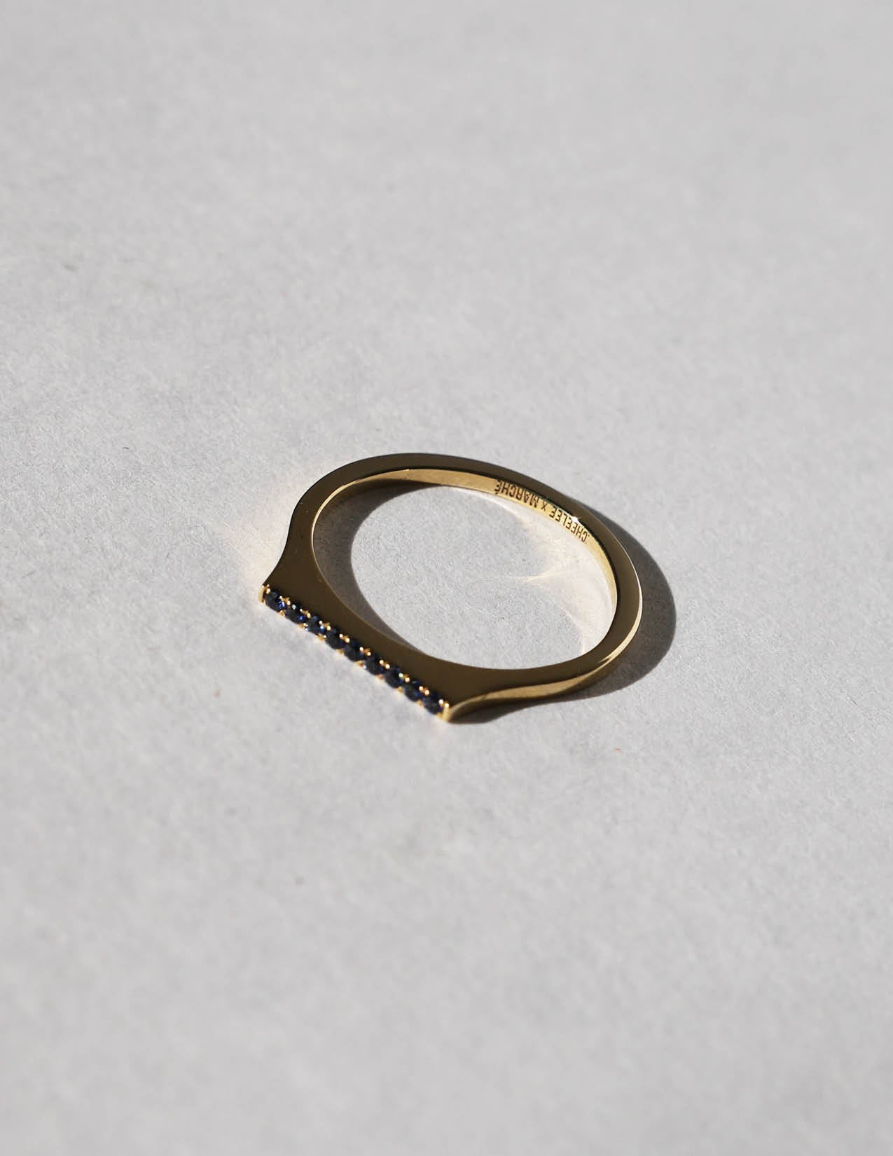 10K Mini Sapphire Paveé Ring Diasporan Voyage