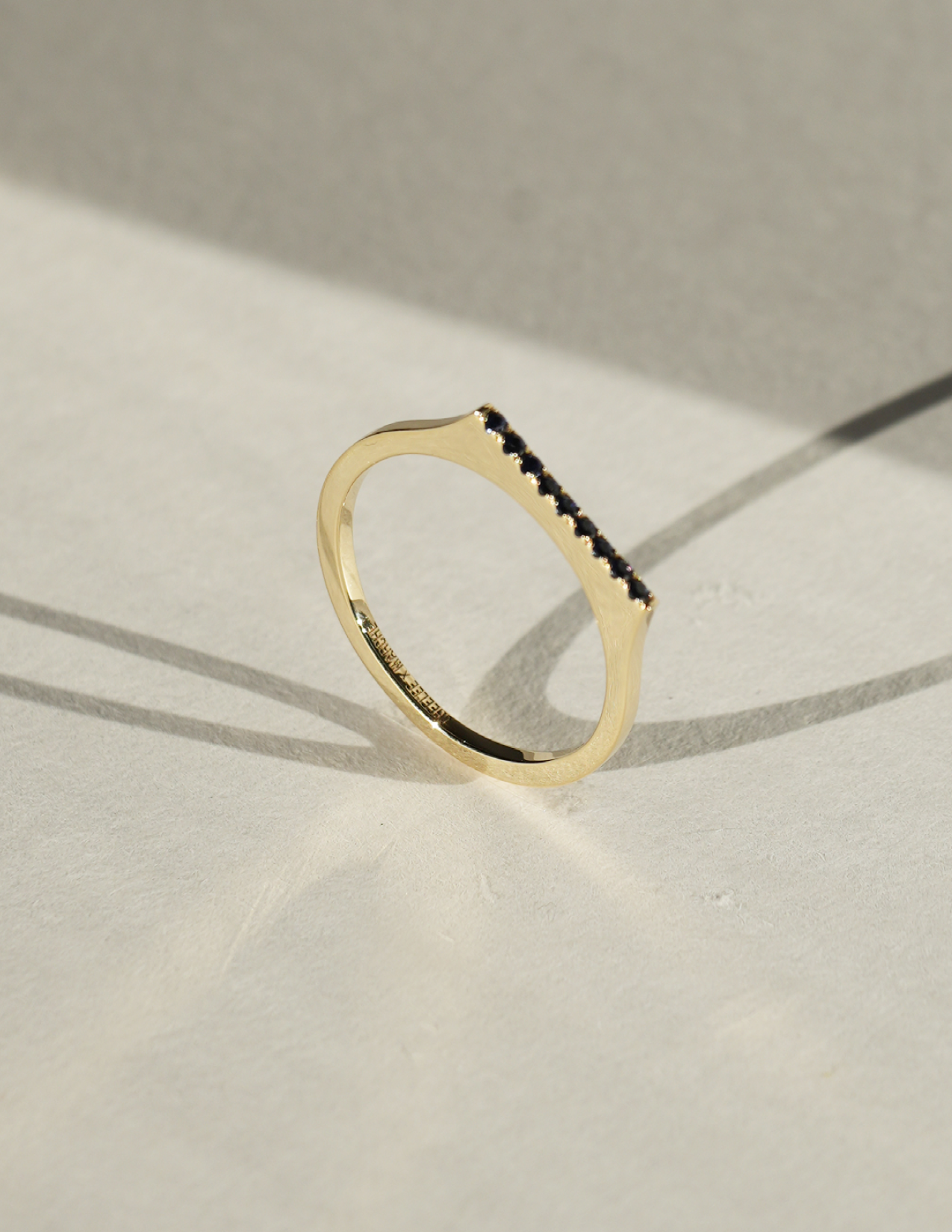 10K Mini Sapphire Paveé Ring Diasporan Voyage