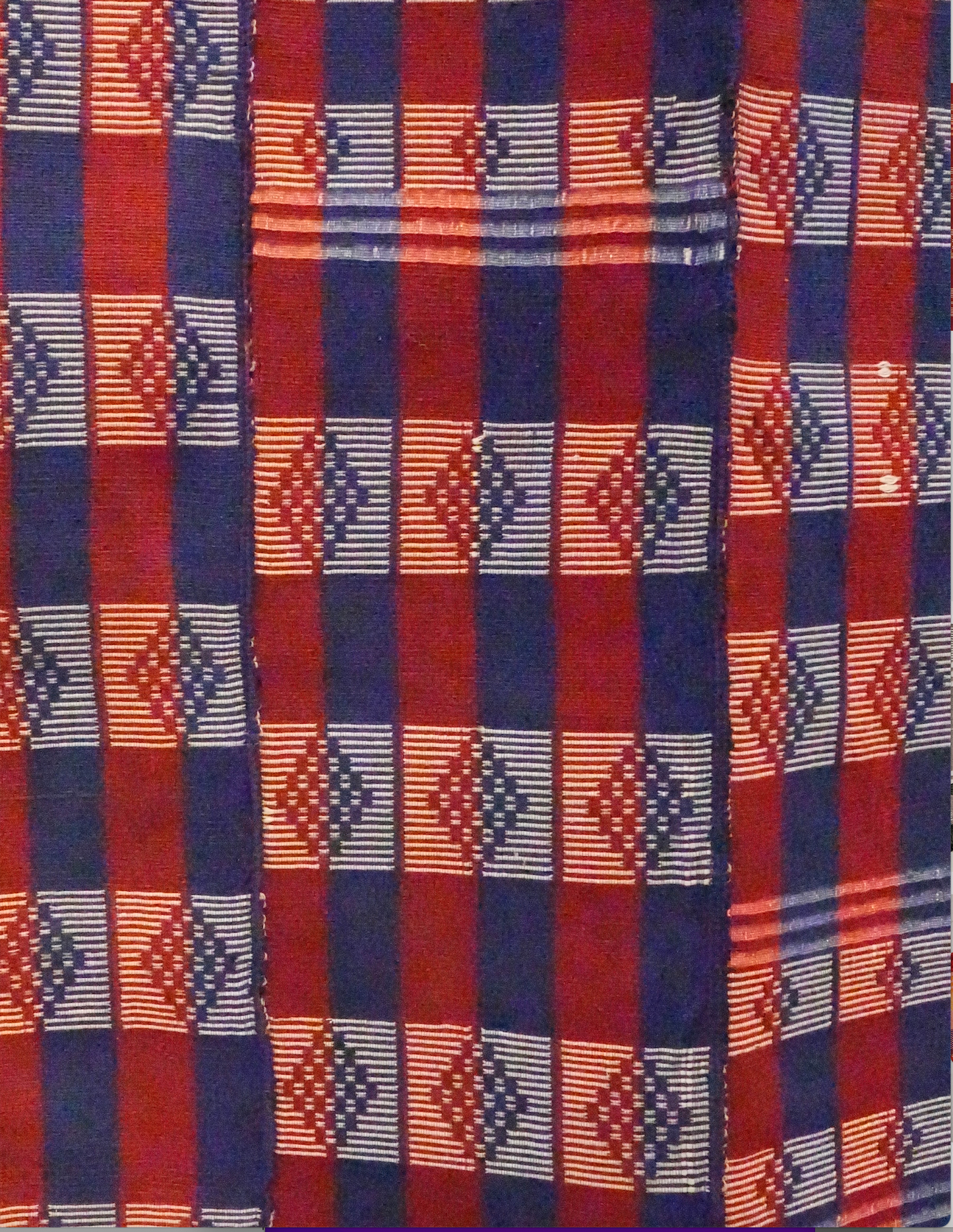 Large Hand Woven Rug in Red