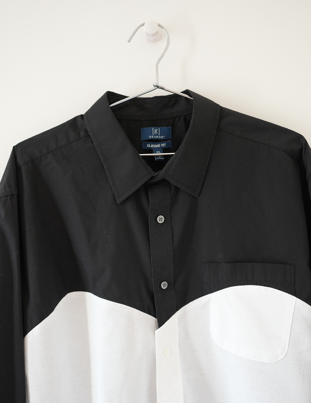 XXL Sweetheart Softie Black & White Button Down