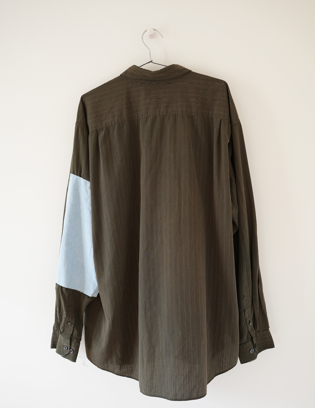 XXXL Sweetheart Softie Brown Stripes & Black Button Down