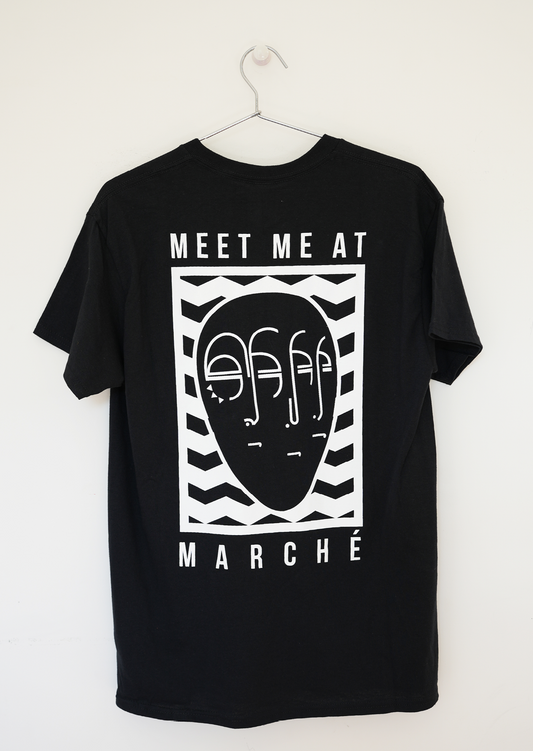 Meet Me at Marche Tee Black
