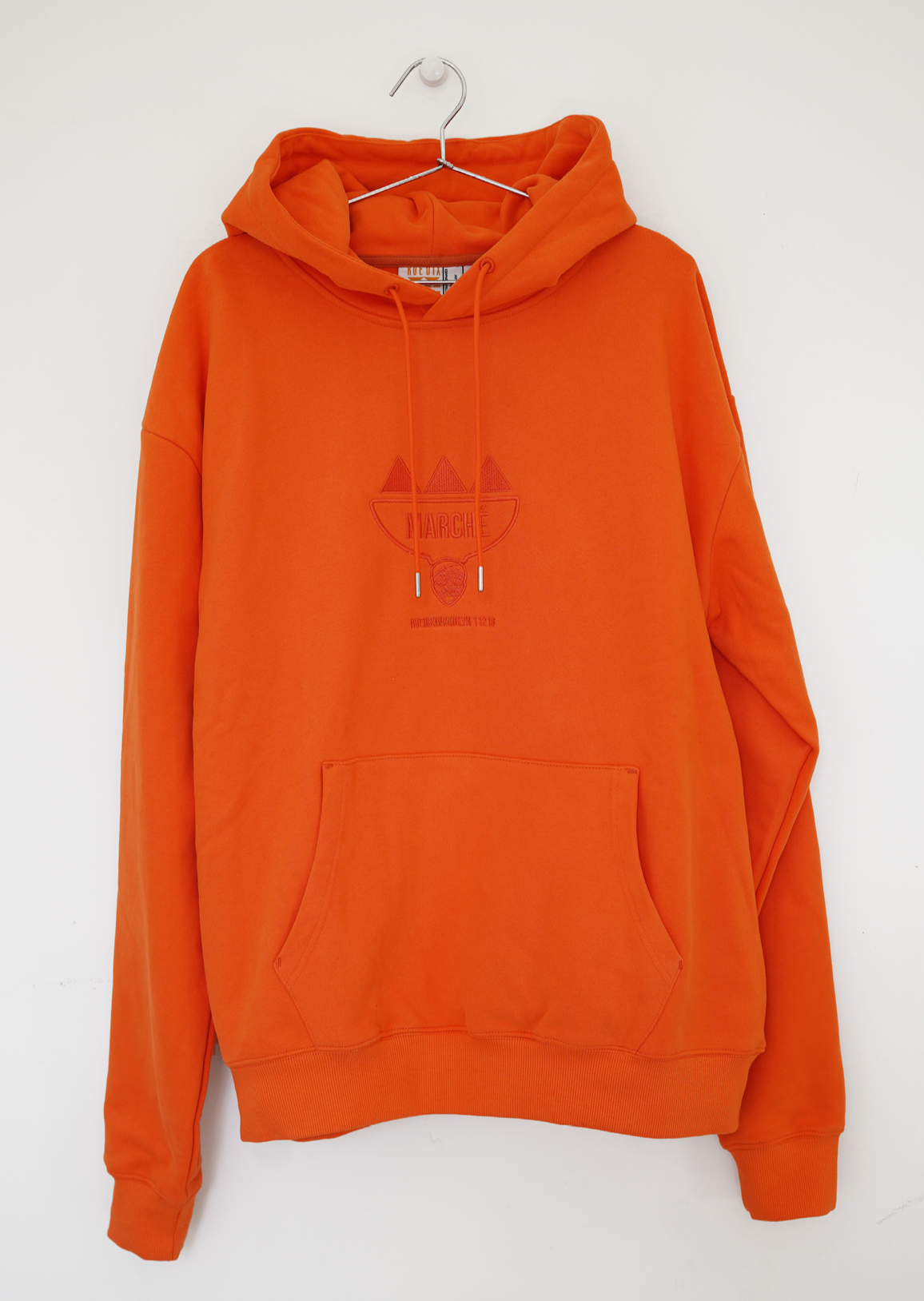 Orange Oversized Rue Dix Hoodie