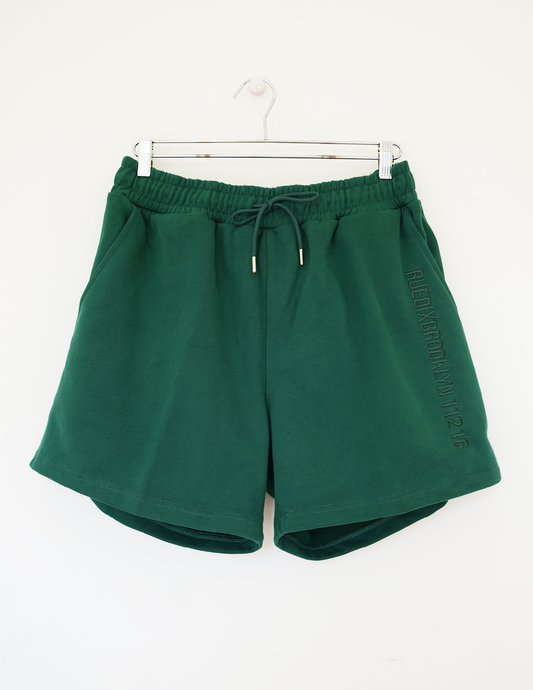 Green Oversized Rue Dix Shorts