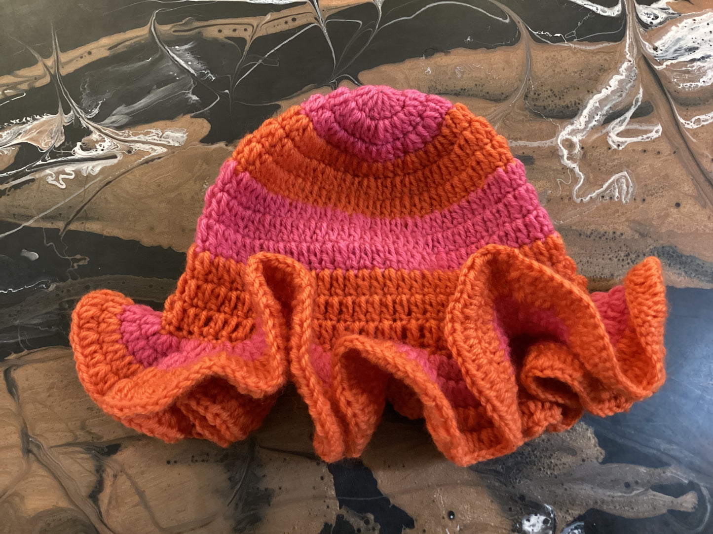 Crochet Flower bucket hat OP
