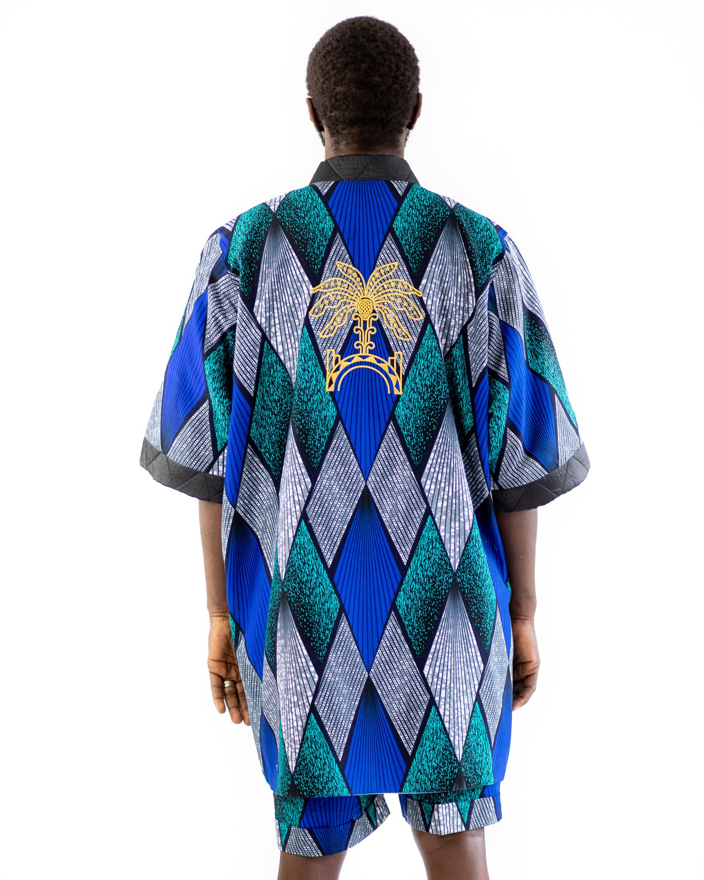 Eldior Sodeck x Rue Dix Diamond Reversible Cropped Jacket