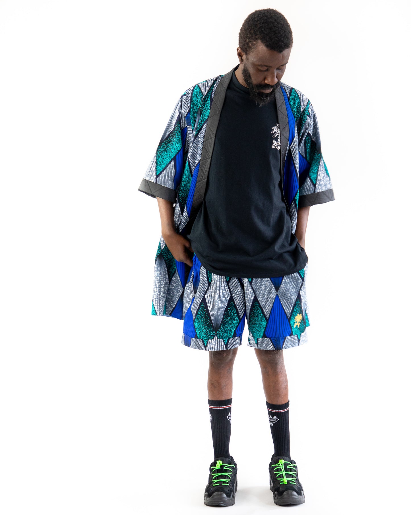 Eldior Sodeck x Rue Dix Diamond Reversible Cropped Jacket