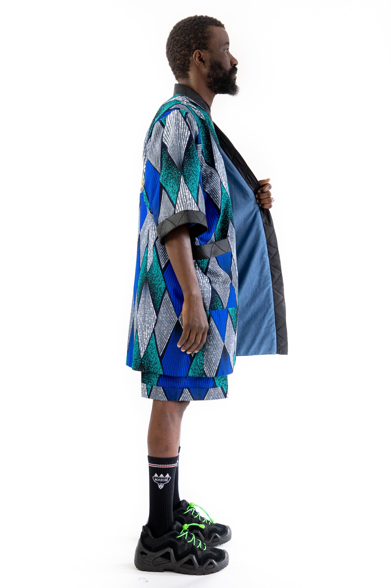 Eldior Sodeck x Rue Dix Diamond Reversible Cropped Jacket