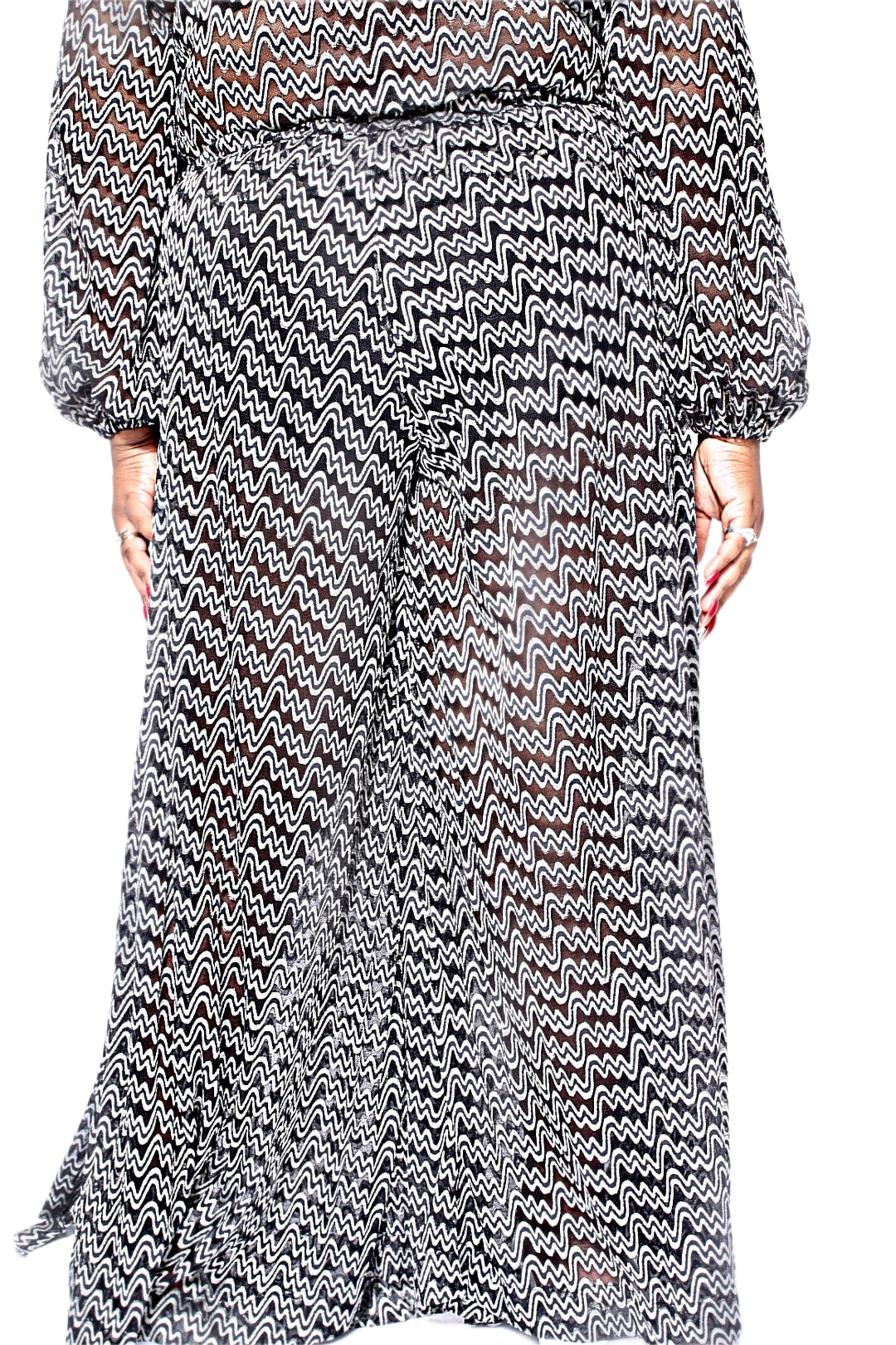 Skyy Squiggle Corded Lace Wide-Leg Pants