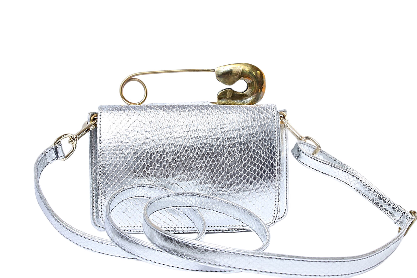 Mini Pingu Metallic Leather Purse