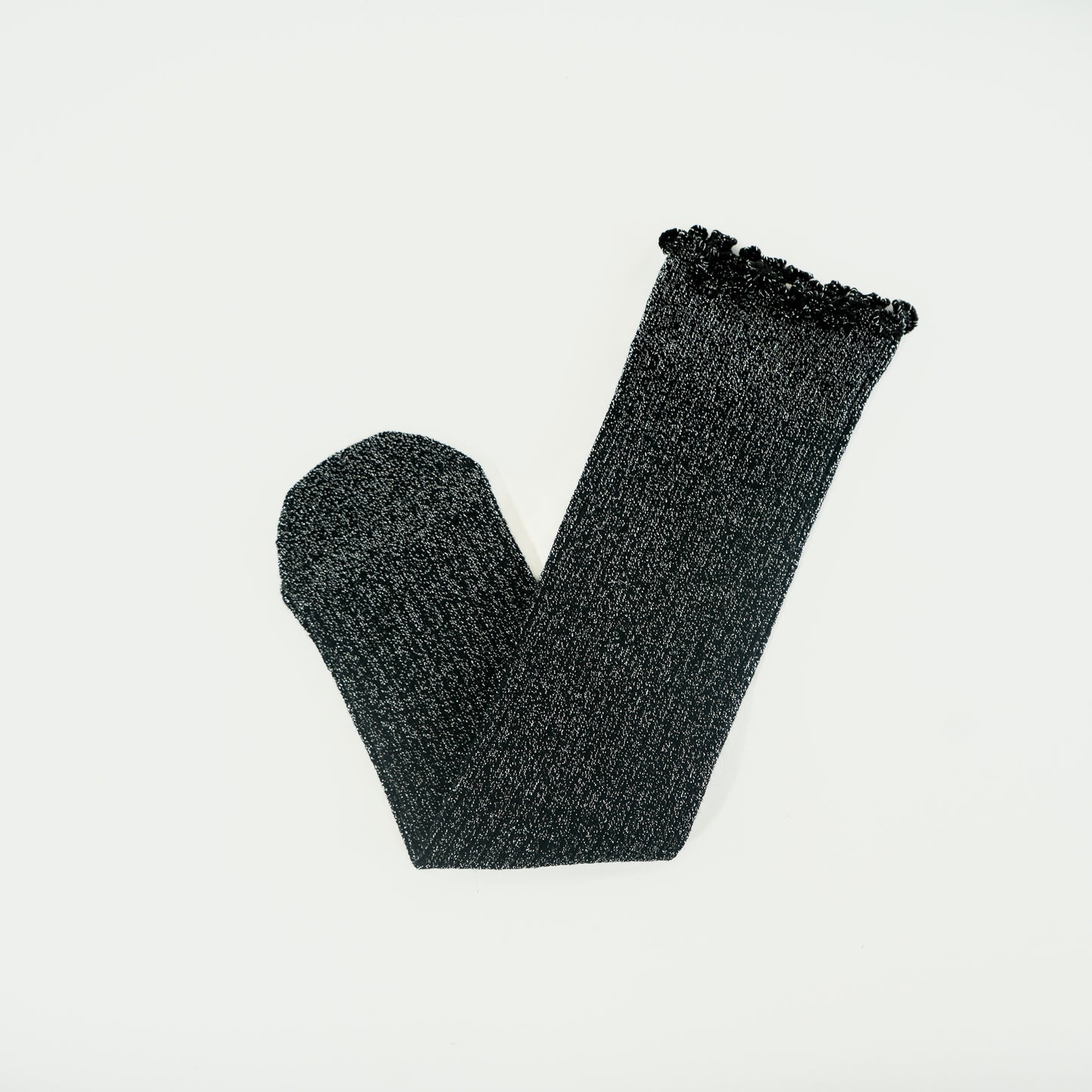 Glitter Ruffle Top Socks