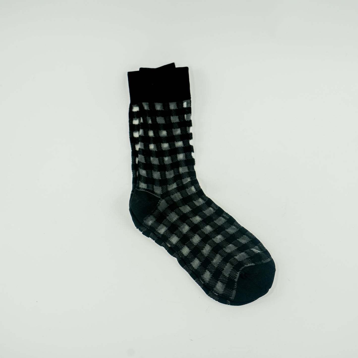 Sheer Grid Socks