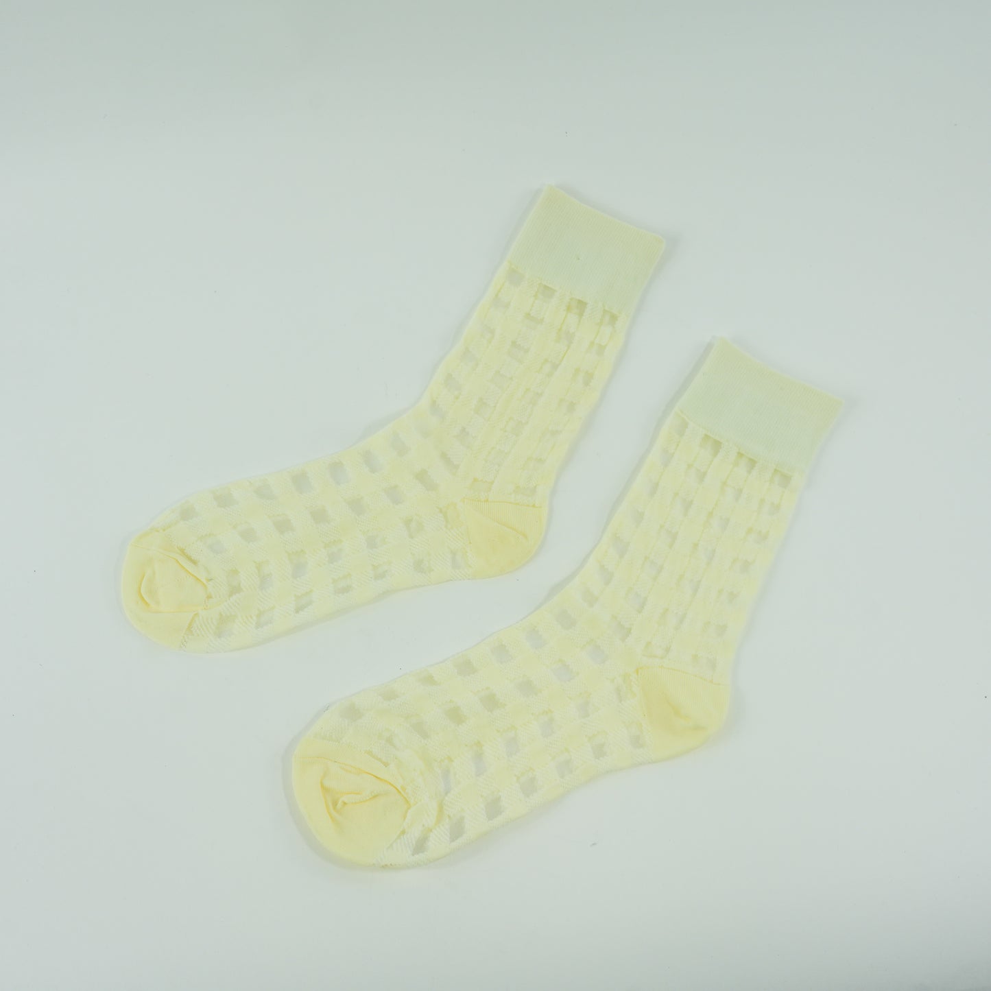 Sheer Grid Socks
