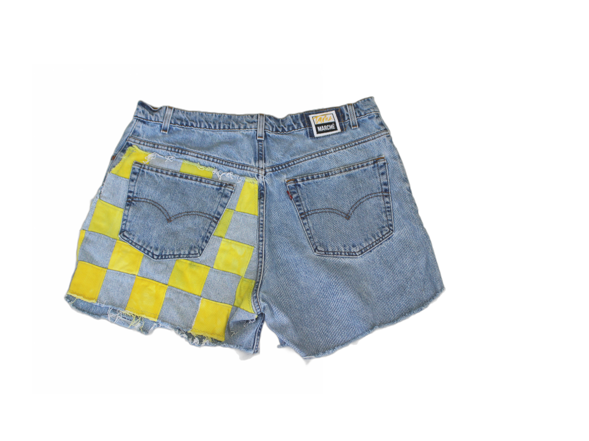 Back Checker Cut Off Short (W 40)