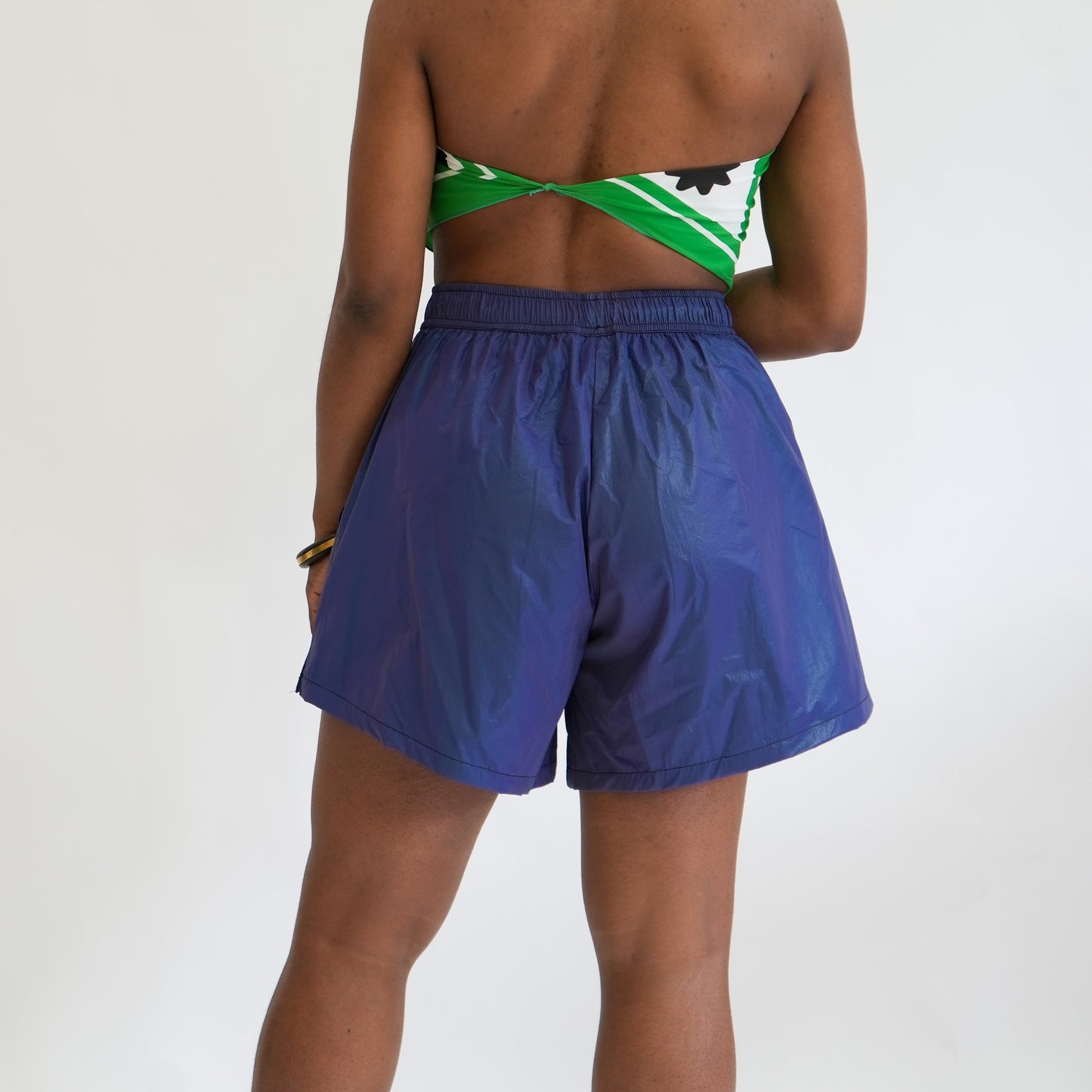 Purple Marché Reflective Run Short