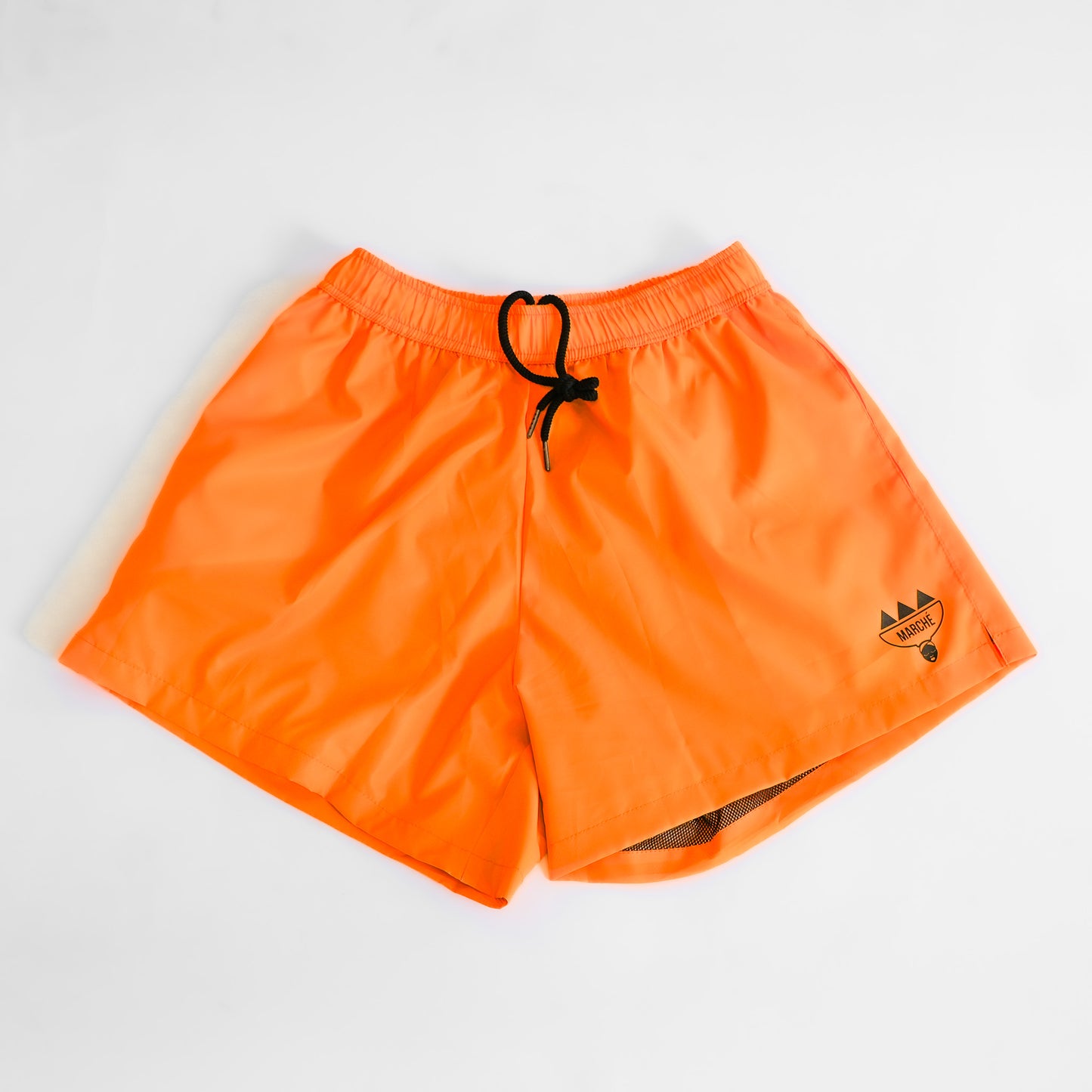 Orange Marché Reflective Run Short