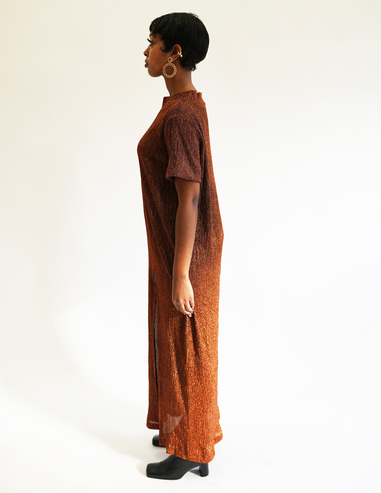 Erica X-Long Tee Copper Dress