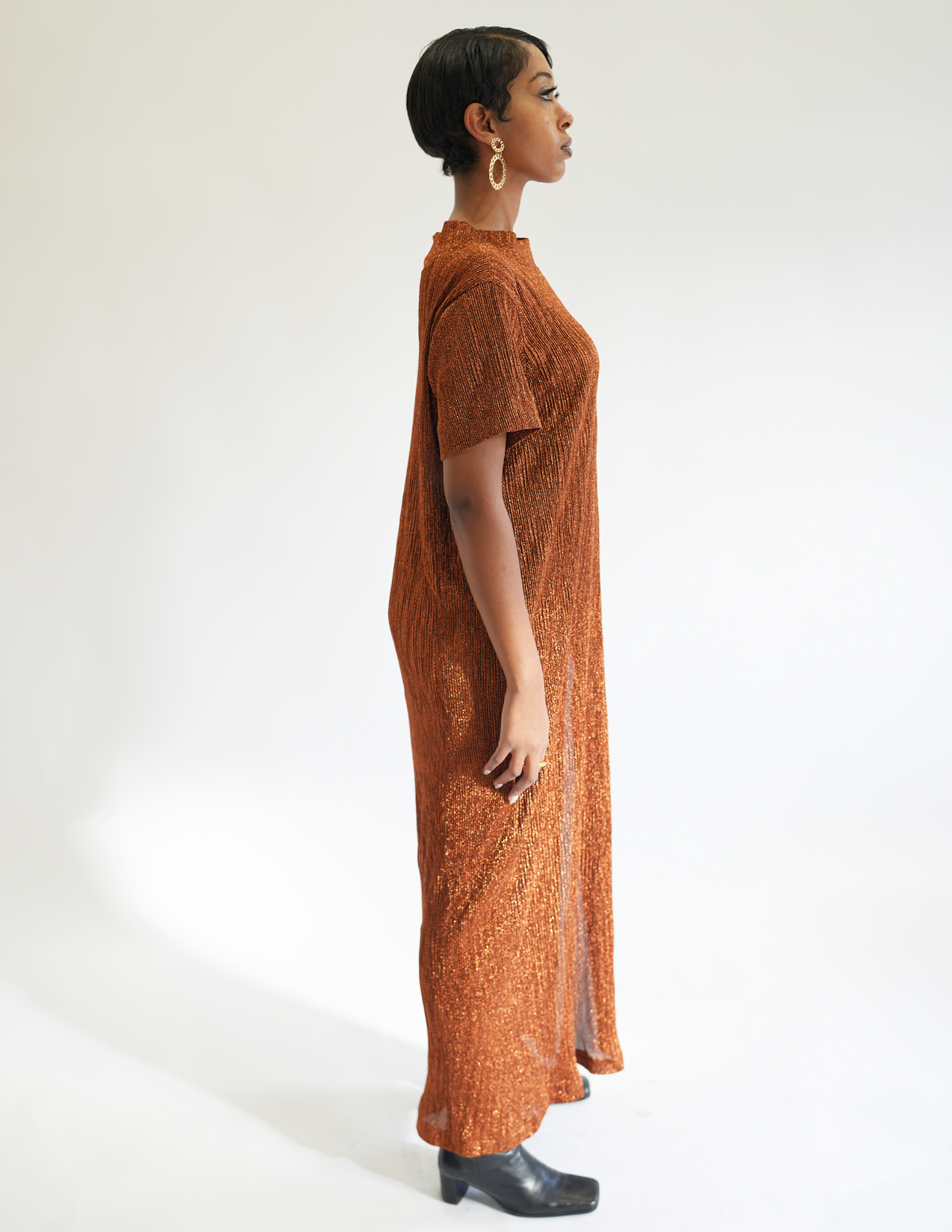 Erica X-Long Tee Copper Dress