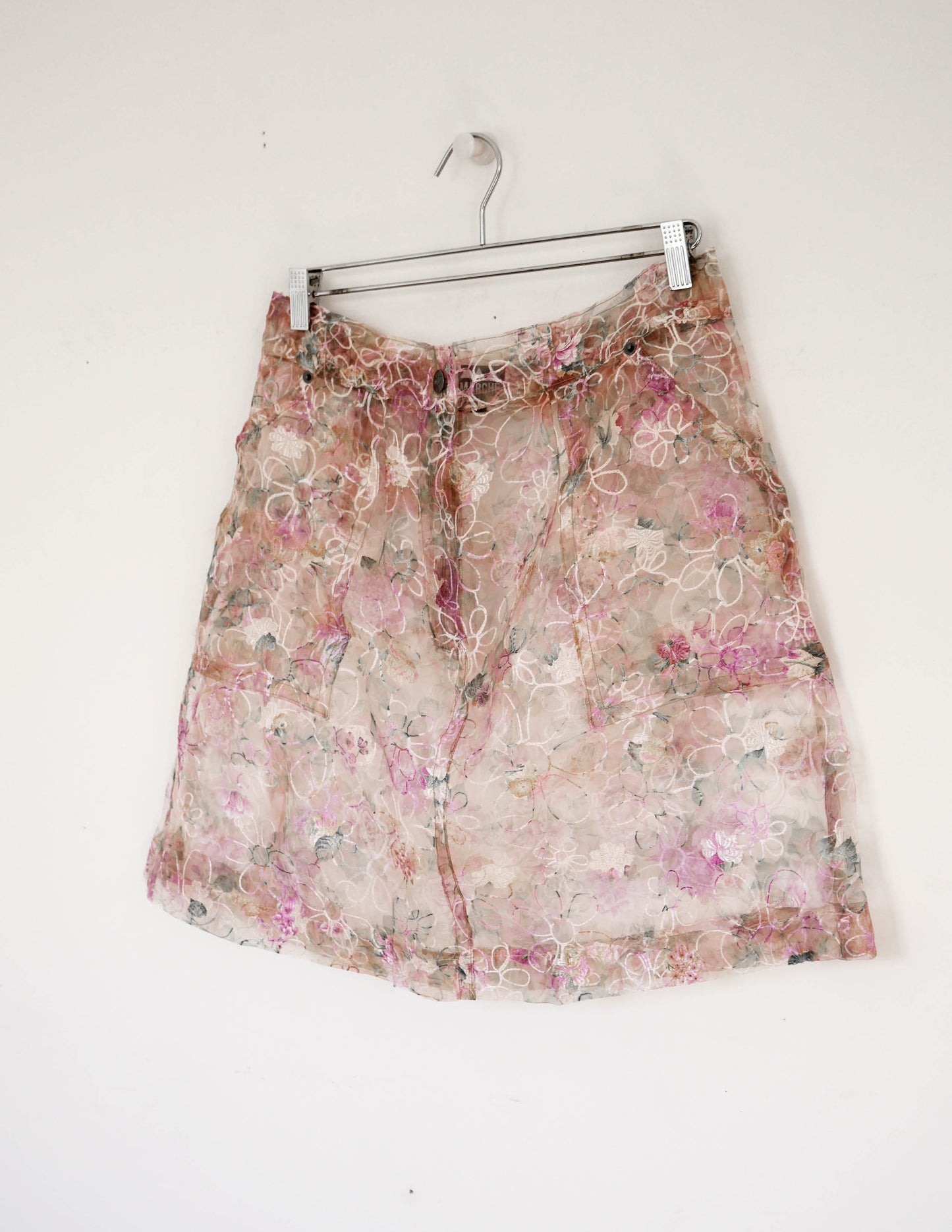 Binta Sheer Floral Embroidered Skirt