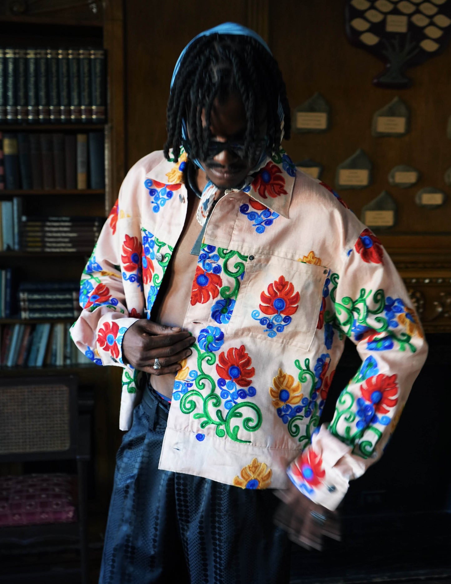 Diagne Light Floral Embroidered Jacket