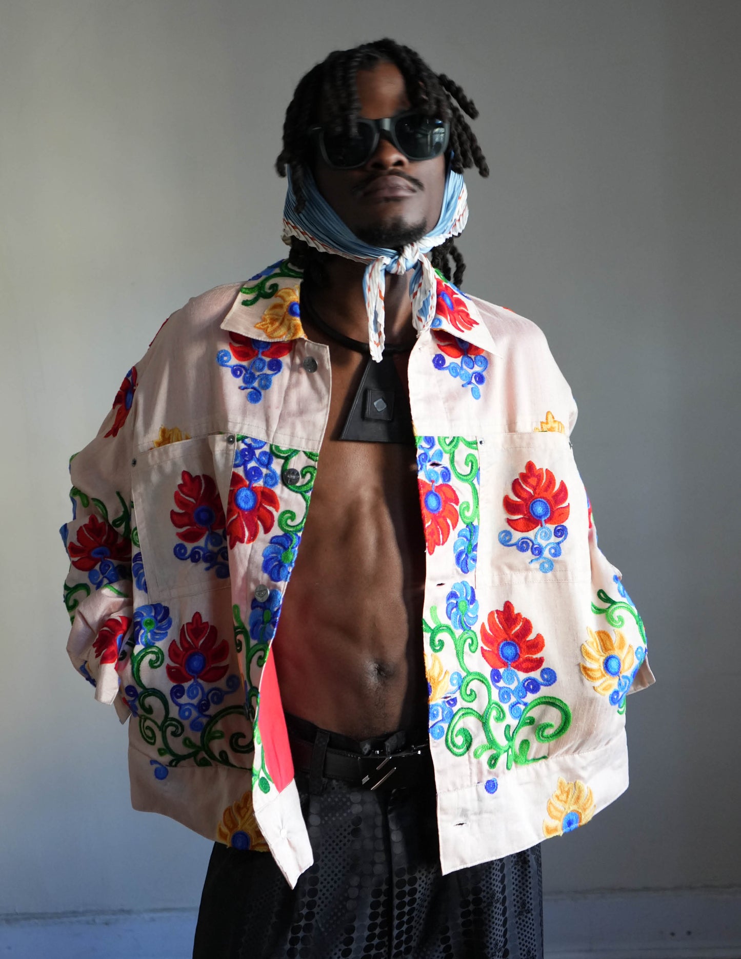 Diagne Light Floral Embroidered Jacket