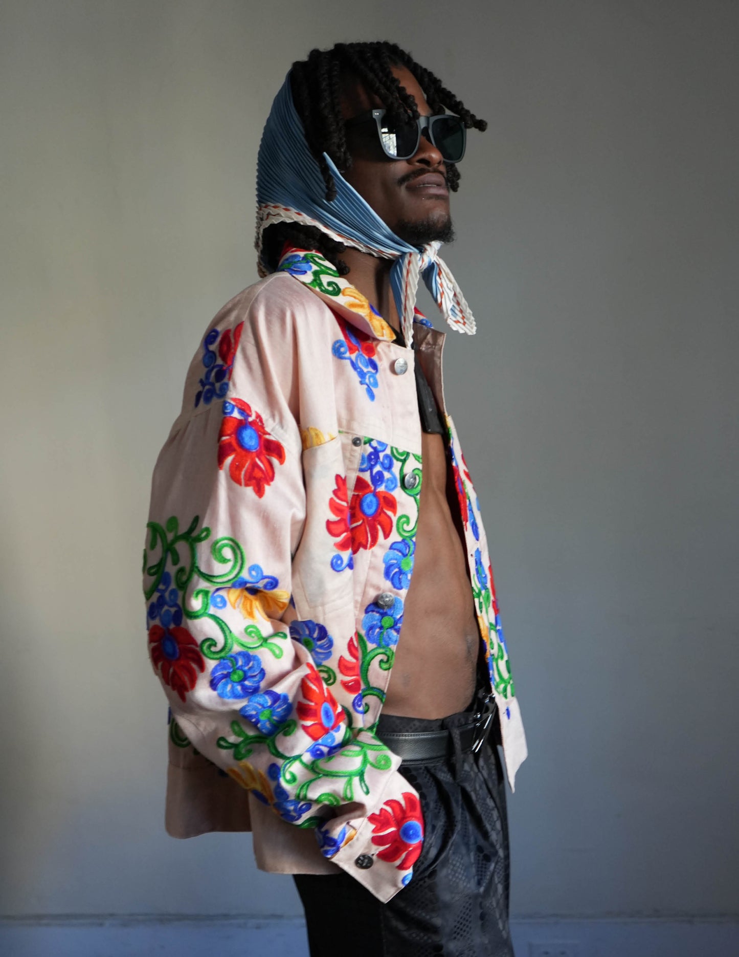 Diagne Light Floral Embroidered Jacket