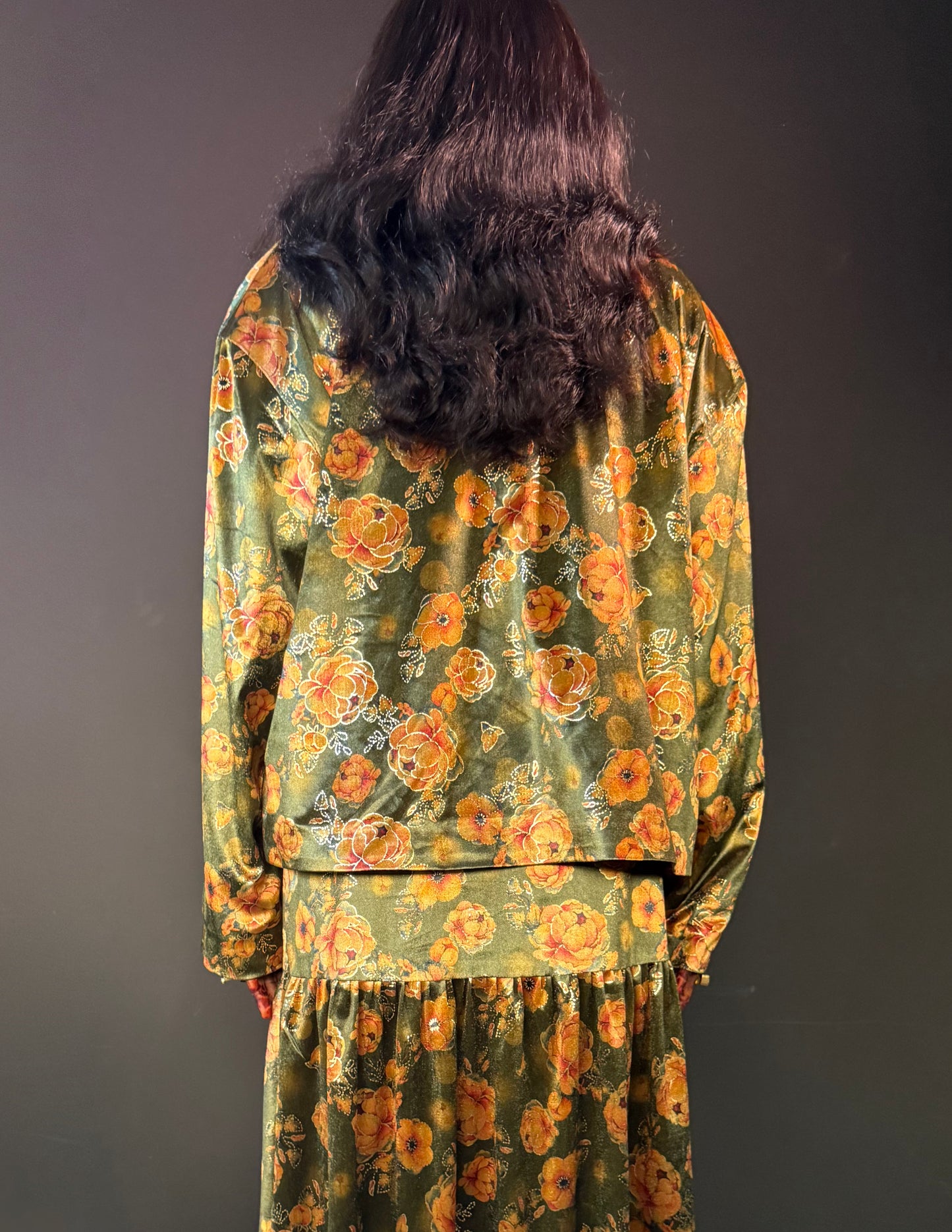 Molé Floral Velour Cardigan