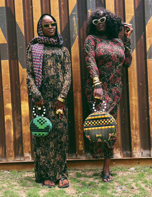 Constance Stretch Maxi Dress- Woodsy Motif