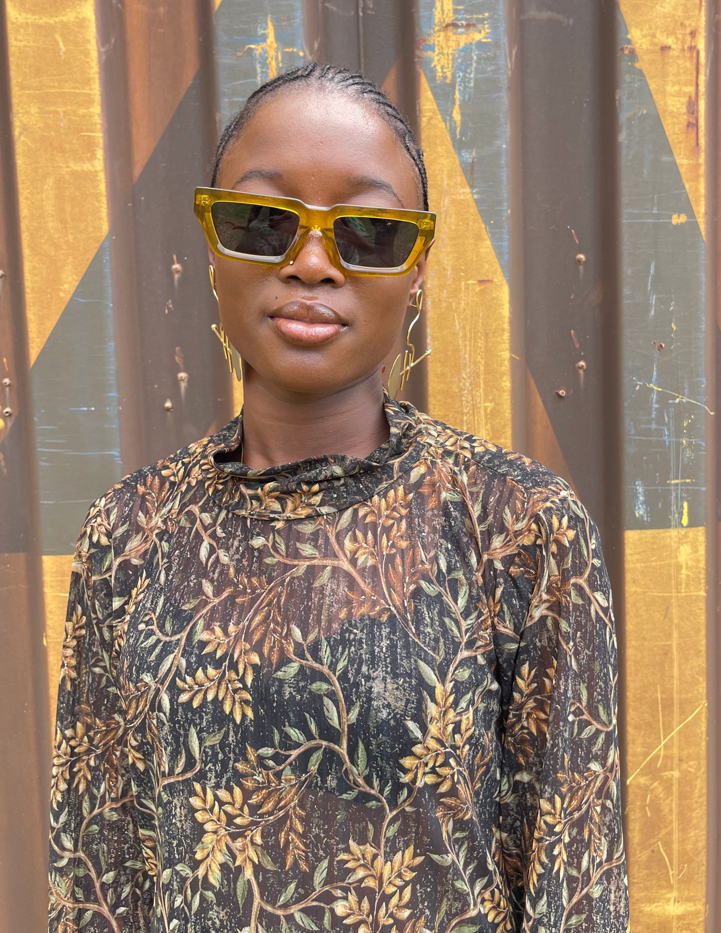 Constance Stretch Maxi Dress- Woodsy Motif