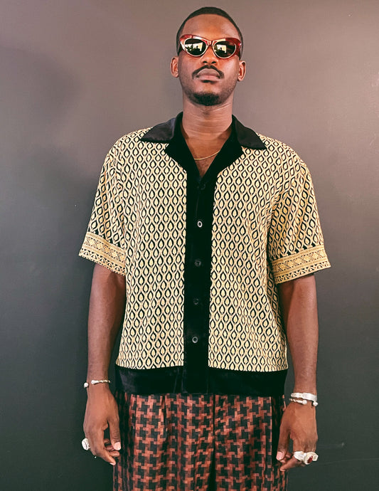 Laye Wheat Bowling Shirt