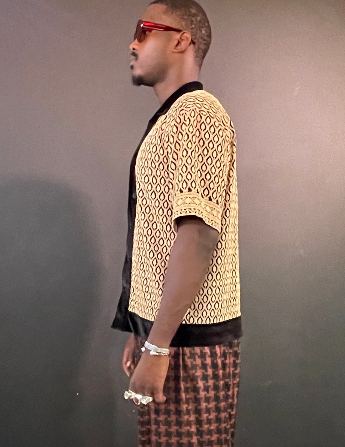 Laye Wheat Bowling Shirt