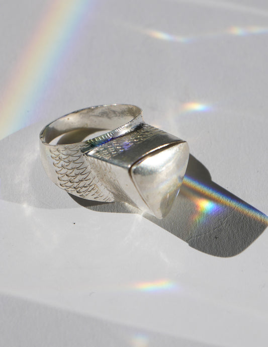 Ivyota Secret Box Triange Ring - Sterling Silver