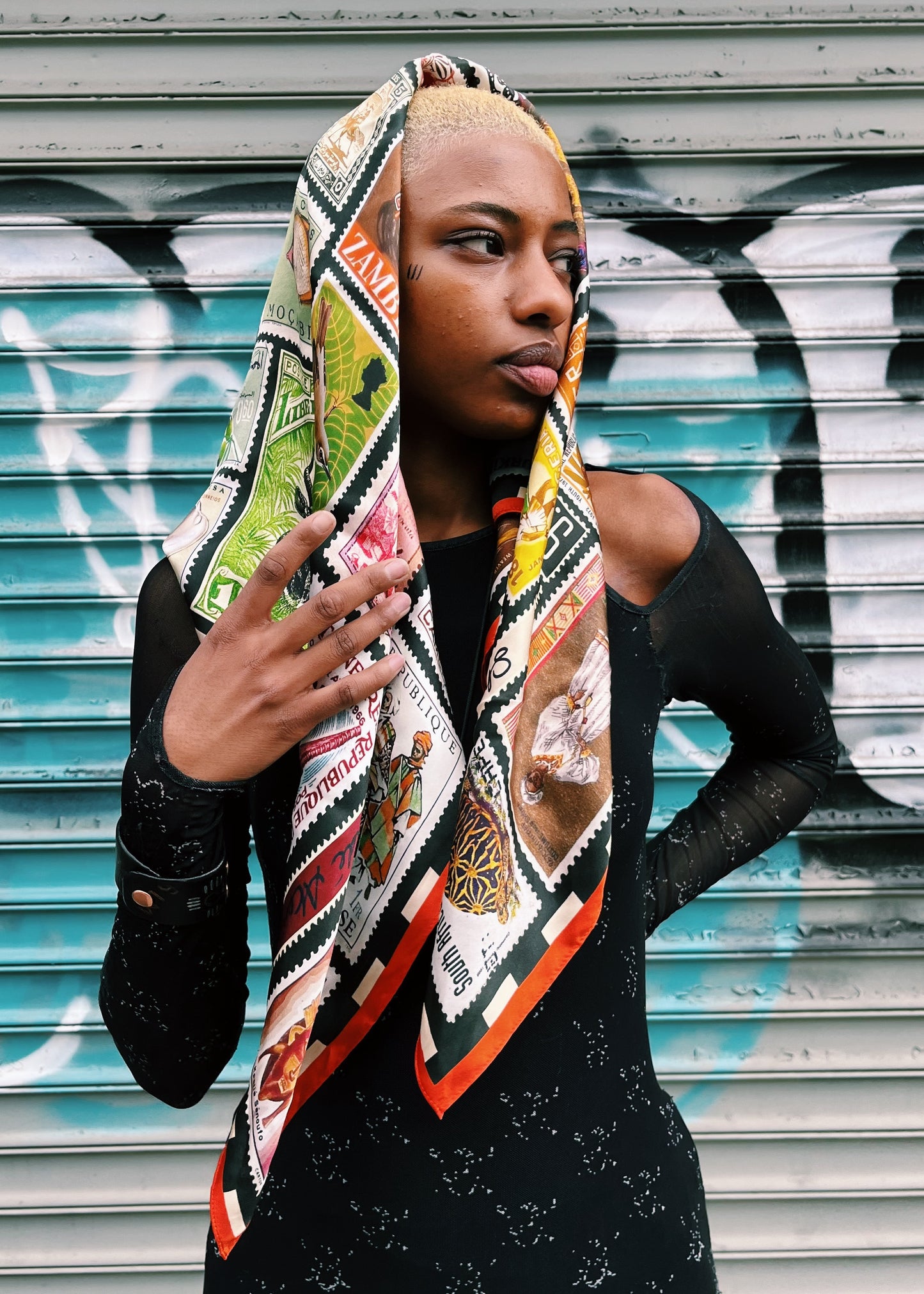 "Keep Me Posted" - Silk Scarf