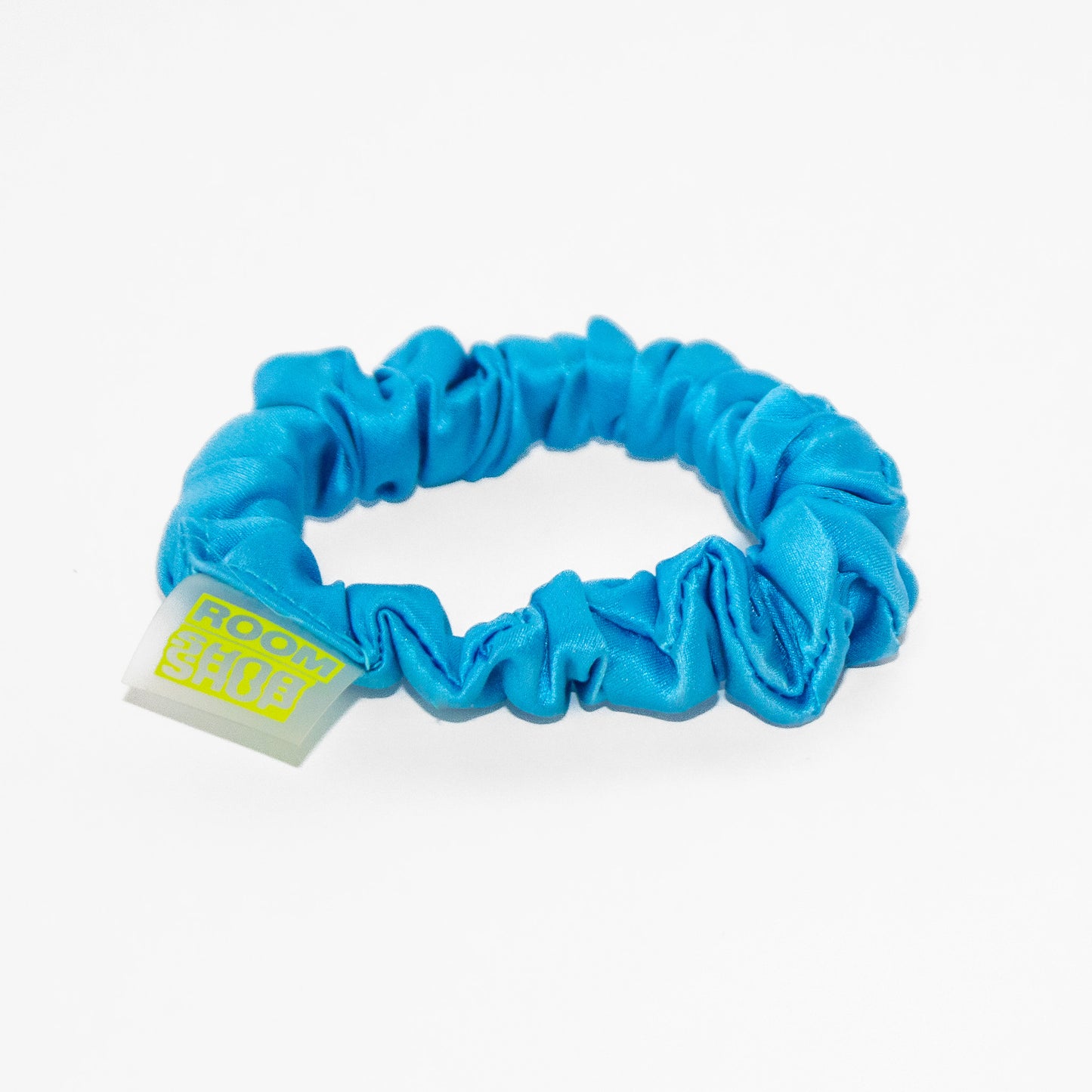 Blue Silk Mini Scrunchie RSV