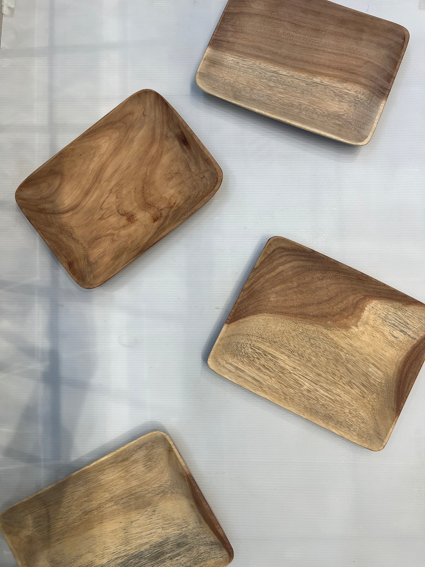 Rectangular Wooden Plates