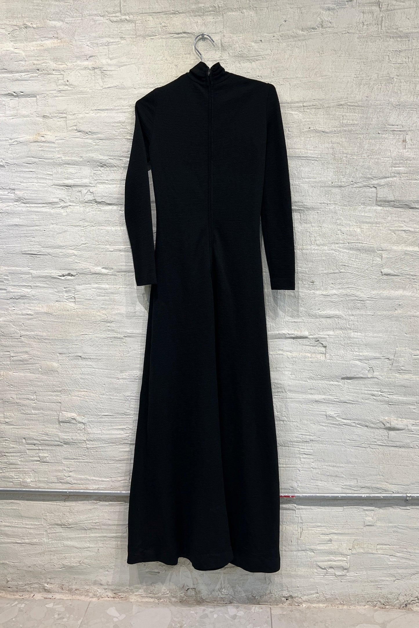 Long black turtleneck dress -Vintage/ Used