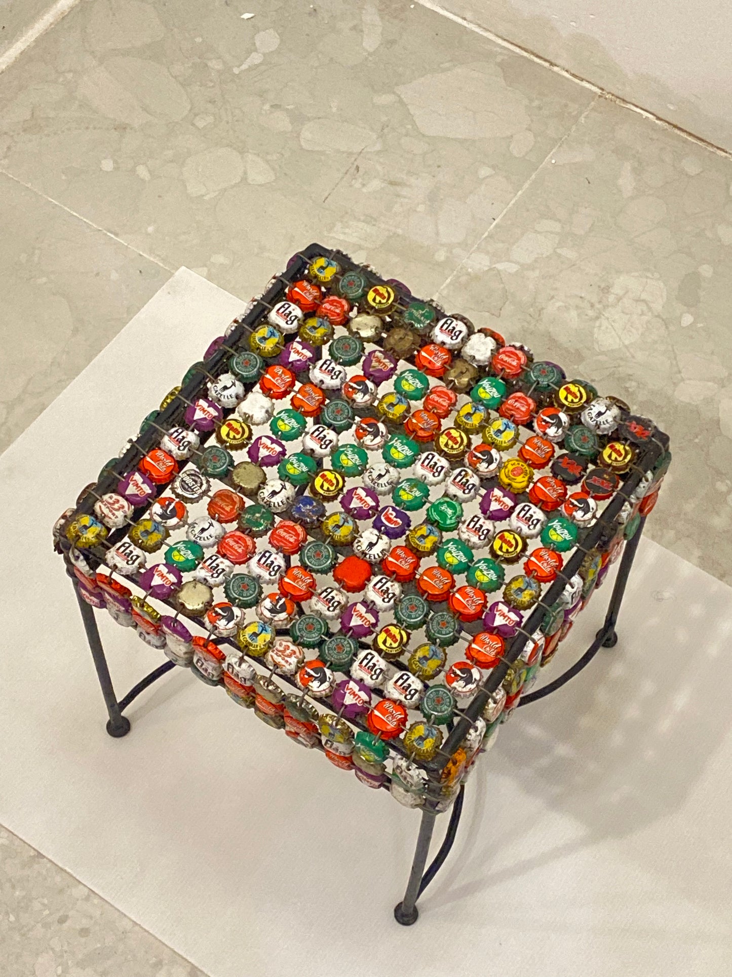 Abdul Bottle Cap End Table