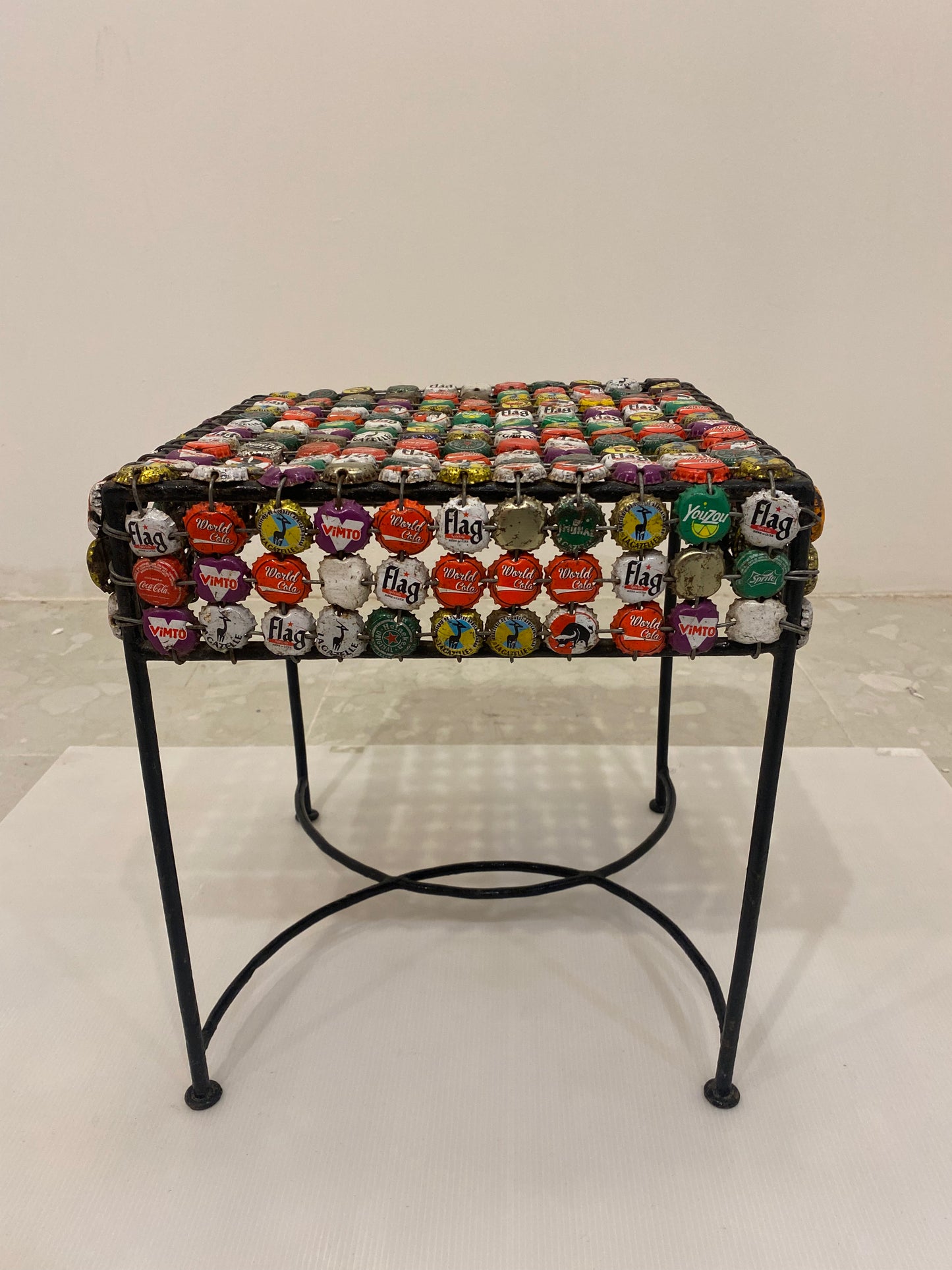 Abdul Bottle Cap End Table