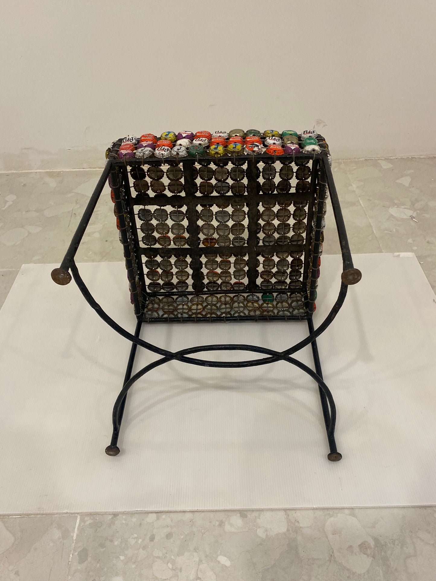 Abdul Bottle Cap End Table