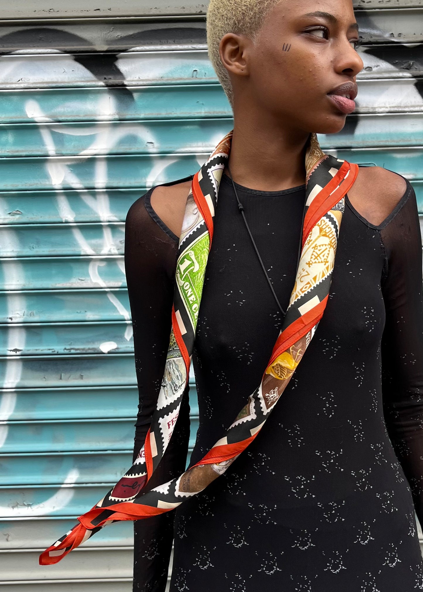"Keep Me Posted" - Silk Scarf