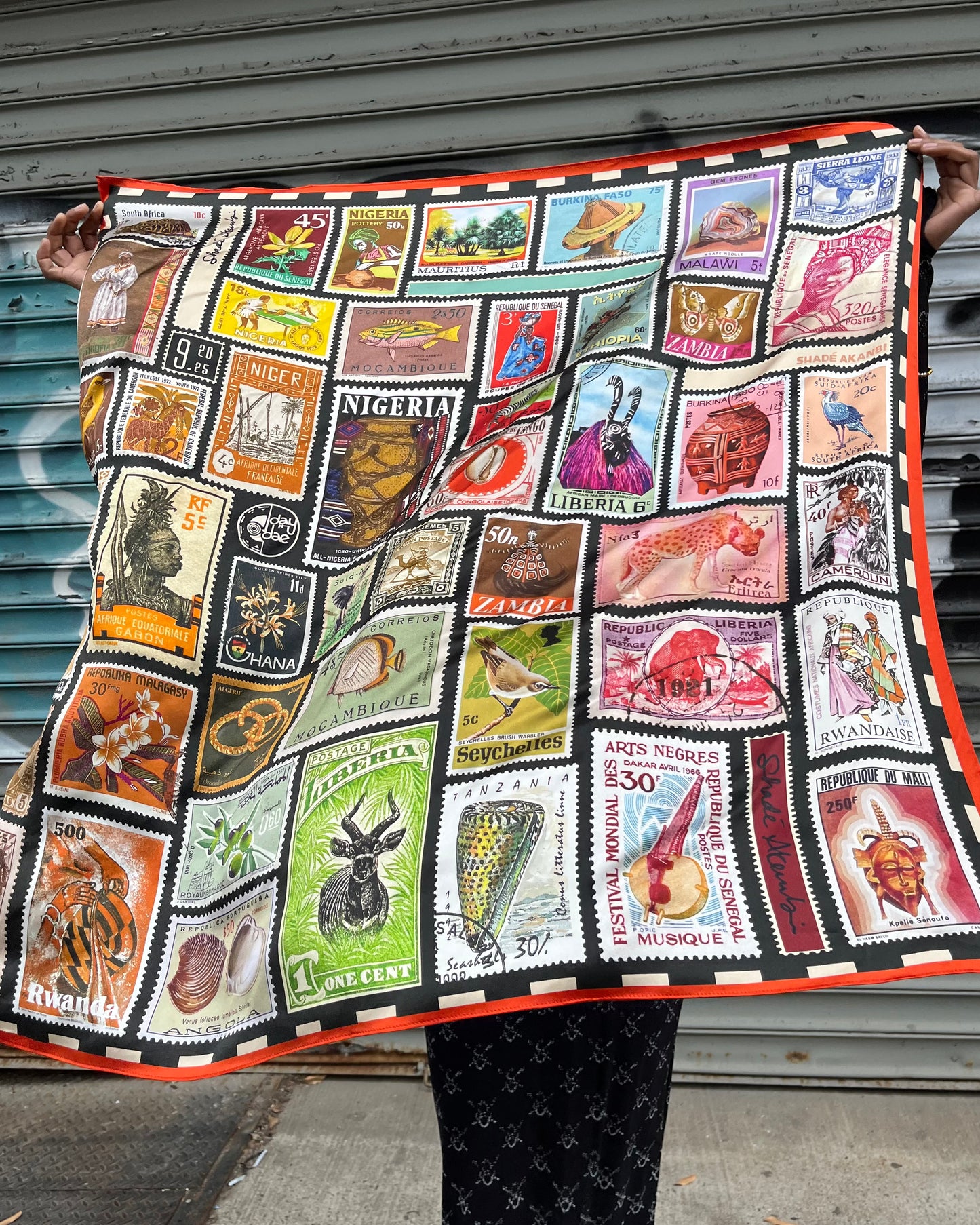 "Keep Me Posted" - Silk Scarf