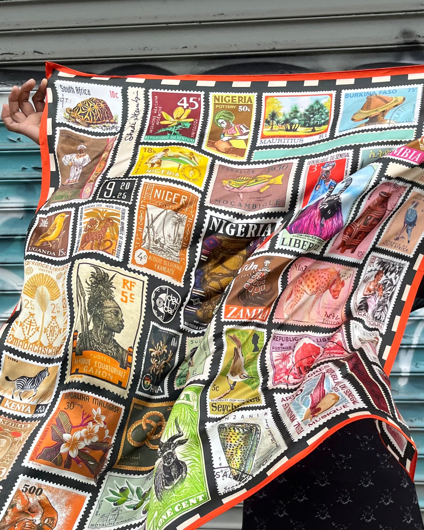 "Keep Me Posted" - Silk Scarf