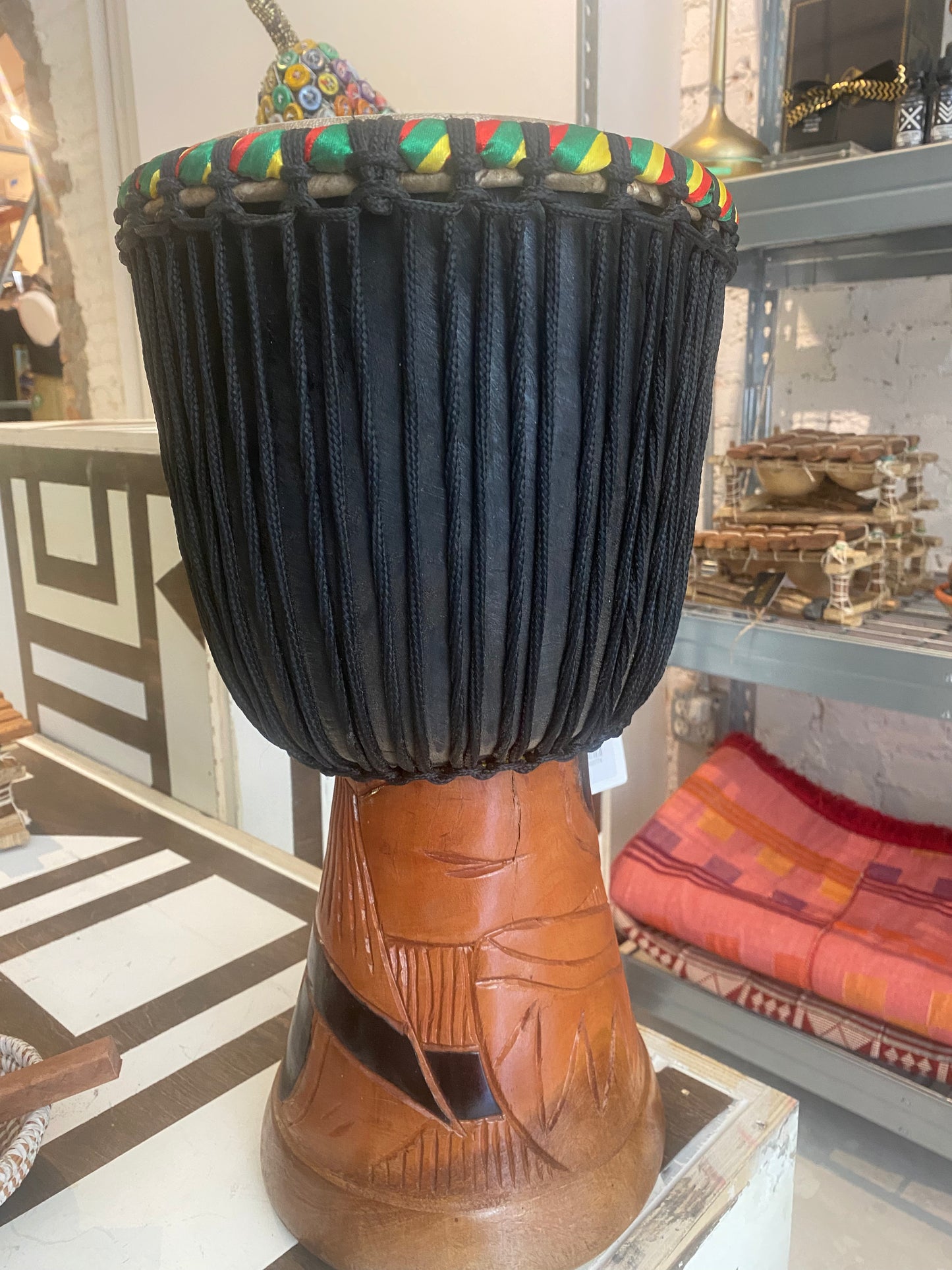 Large Wooden Drum (Djembe)