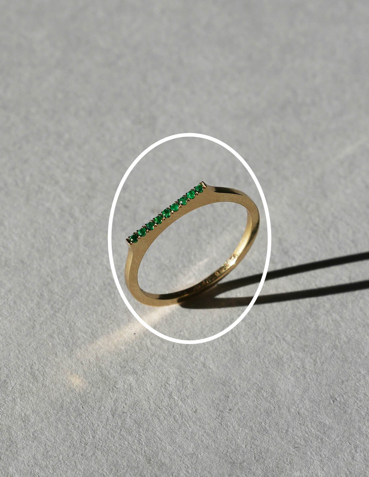 10K Mini Emerald Paveé Ring Diasporan Voyage