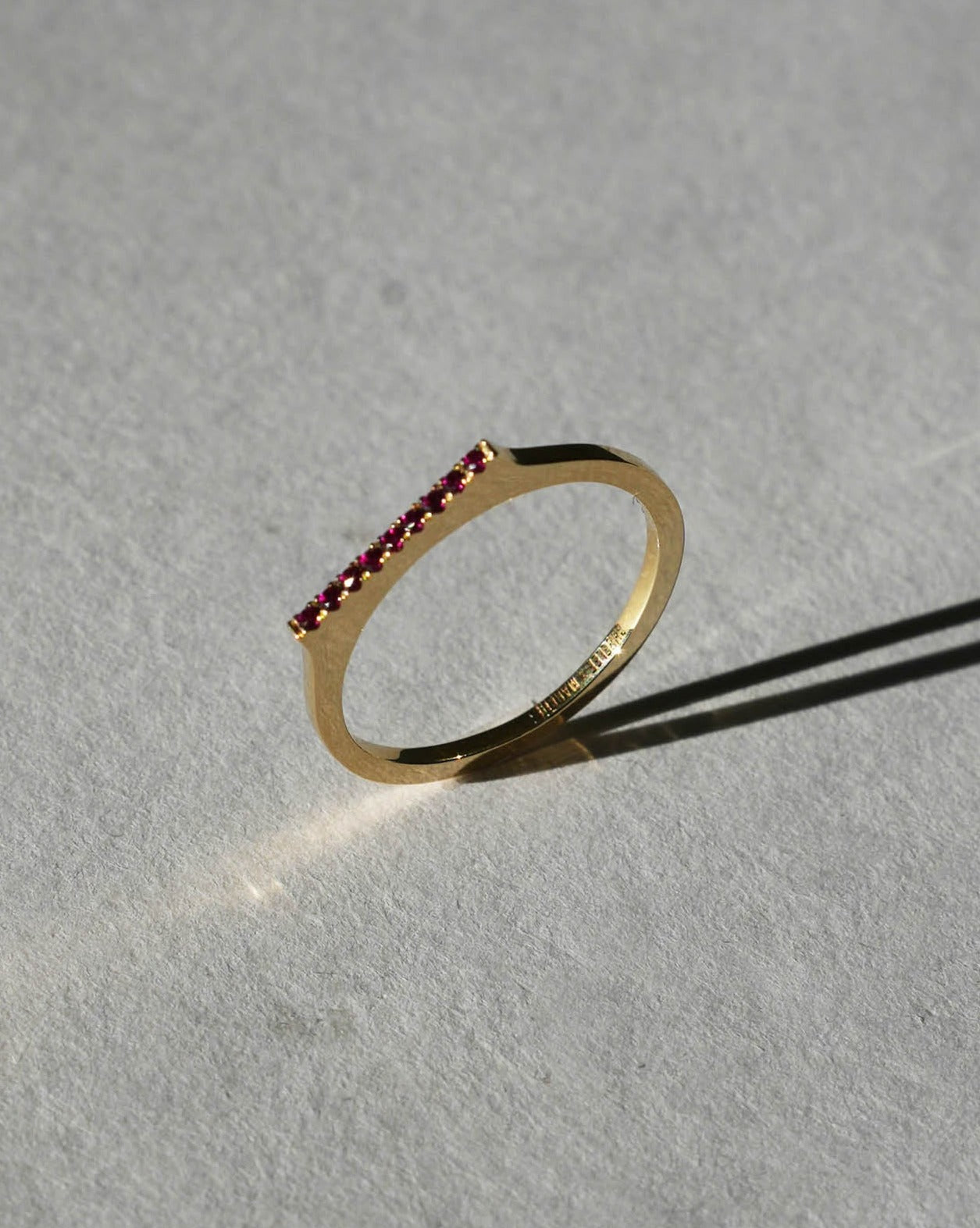 10K Gold Mini Ruby Paveé Ring Diasporan Voyage