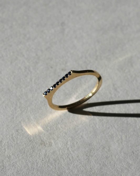 10K Mini Sapphire Paveé Ring Diasporan Voyage
