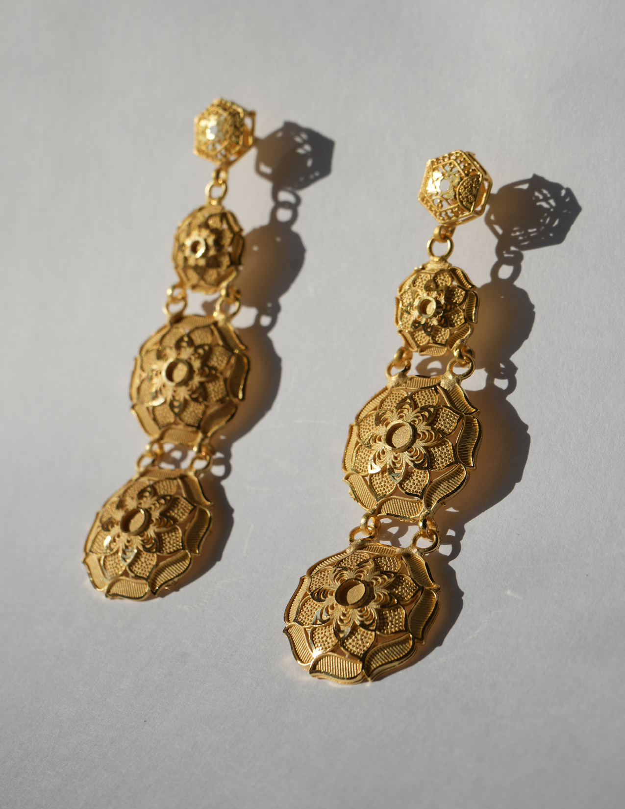 Nilea 24 K Plated Vintage Senegalese Earrings